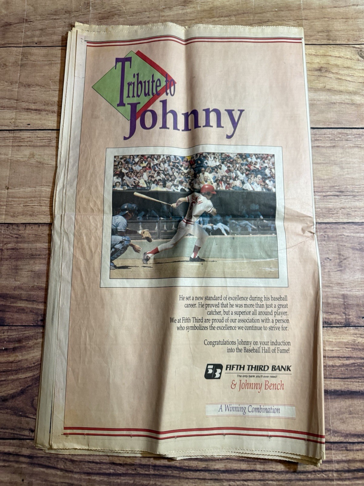 Cincinnati Reds Newspaper Lot Of 3 Cincinnati Enquirer Johnny Bench 1989 Rose 85
