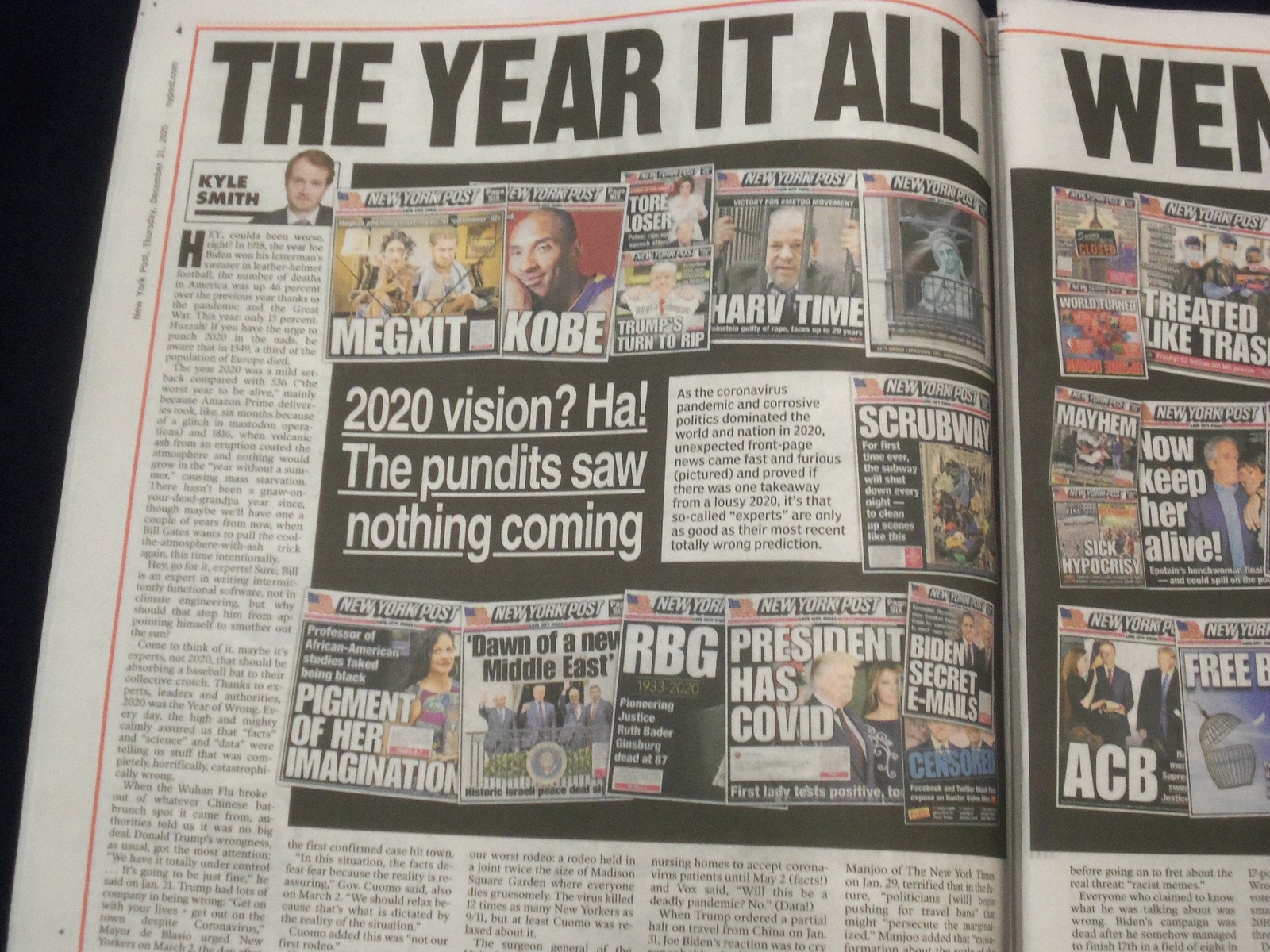 2020 DECEMBER 31 NEW YORK POST NEWSPAPER – NEW YEAR’S HEAVE – GOOD RIDDANCE 2020