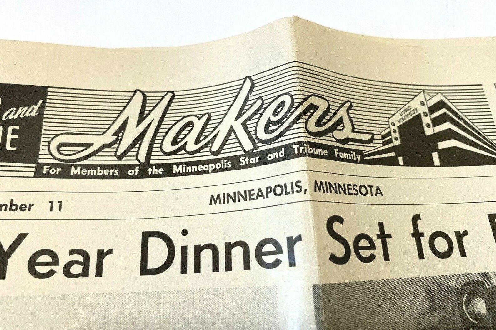 1953 Minneapolis Star Tribune Makers Staff Newspaper Ephemera Vintage Retro