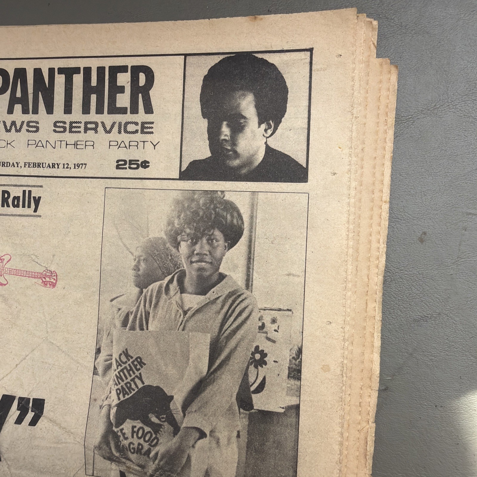 THE BLACK PANTHER PARTY NEWSPAPER – FEBRUARY 12, 1977 Huey Newton