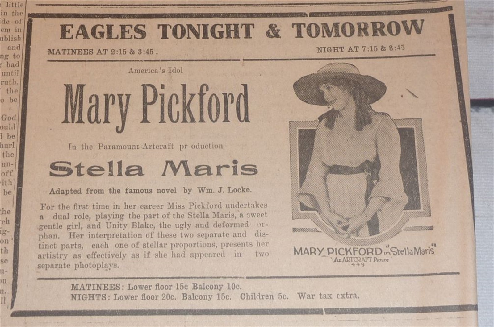 Wabash, IN Daily Times-Star, June 24 1918 – Italians on Offensive, Mary Pickford