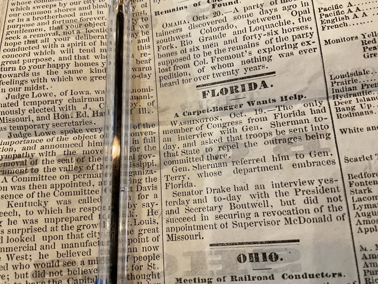 4 Missouri Civil War Reconstruction News 1869 St Joseph Negros Cachiz Apache