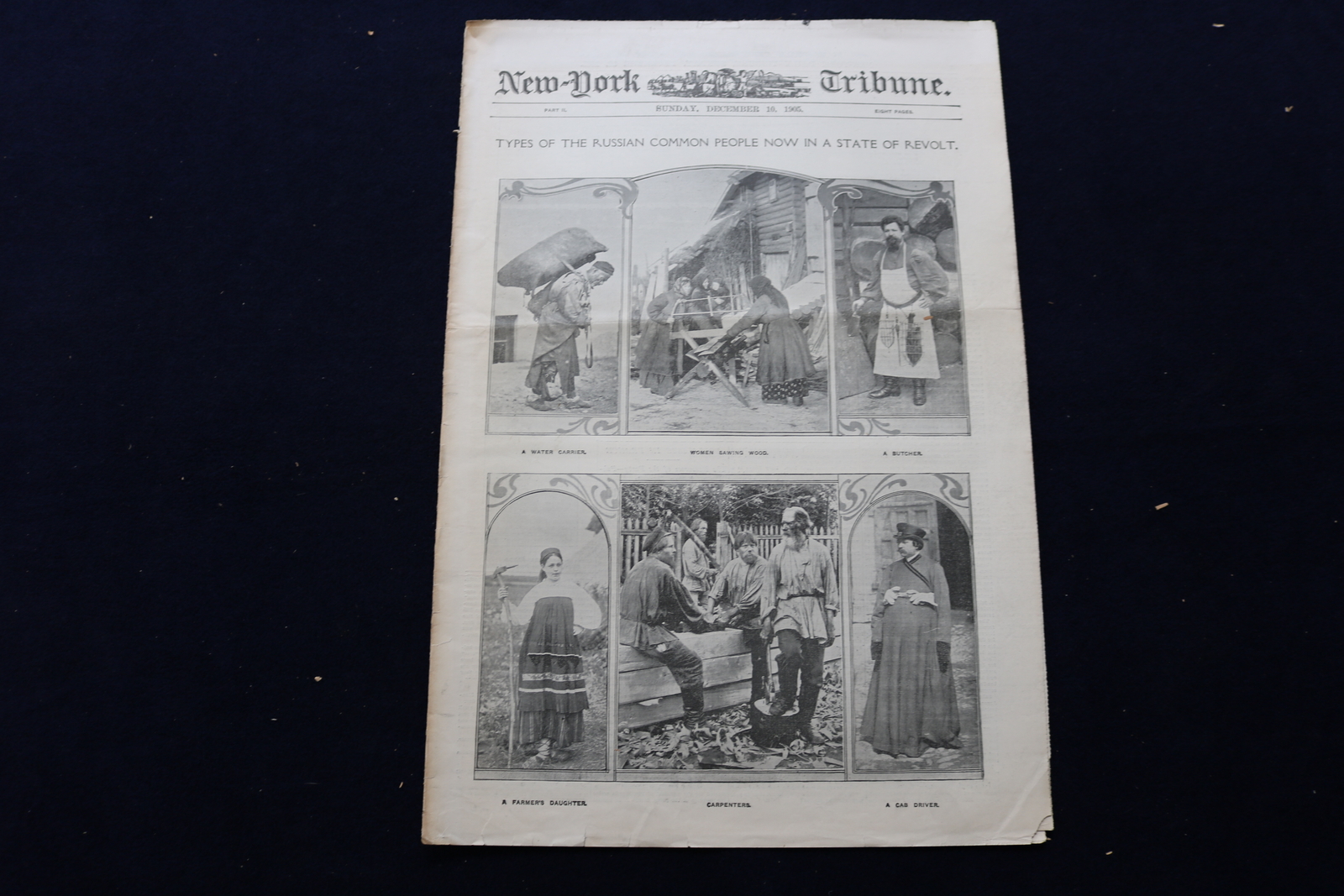 1905 DEC 10 NEW-YORK TRIBUNE PHOTO SECTION – RUSSIAN COMMON PEOPLE – NP 8886