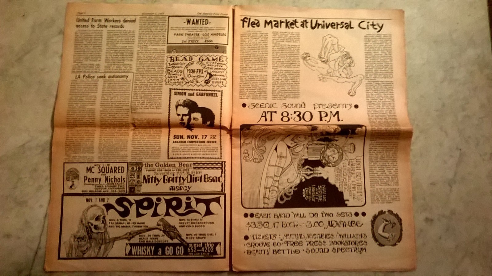 LOS ANGELES FREE PRESS November 1 – 7 1968 Vol. 5 #44 (Issue #244) Parts 1 and 2