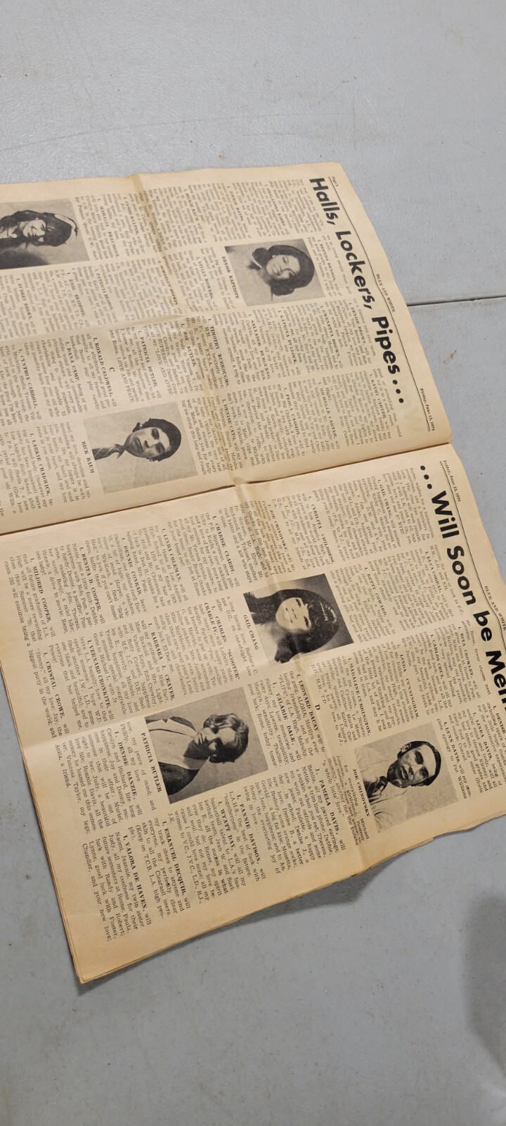 Vintage Rare 1970 LA High School Americana Wassimba Wajasiris Black Newspaper