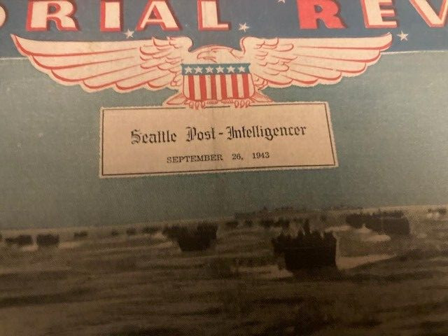 Seattle Post Intelligencer September 1943 Pictorial Review Invasion of Italy WW2