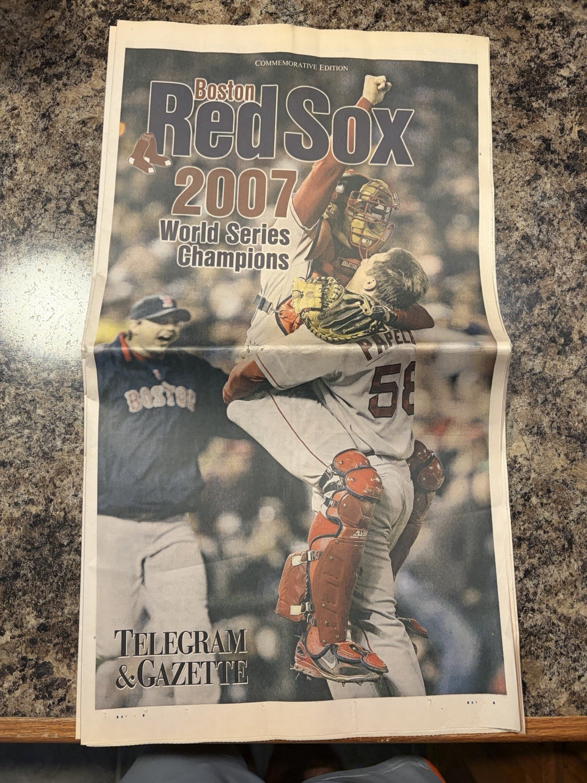 2007 Boston Red Sox World Series Champions Newspaper.