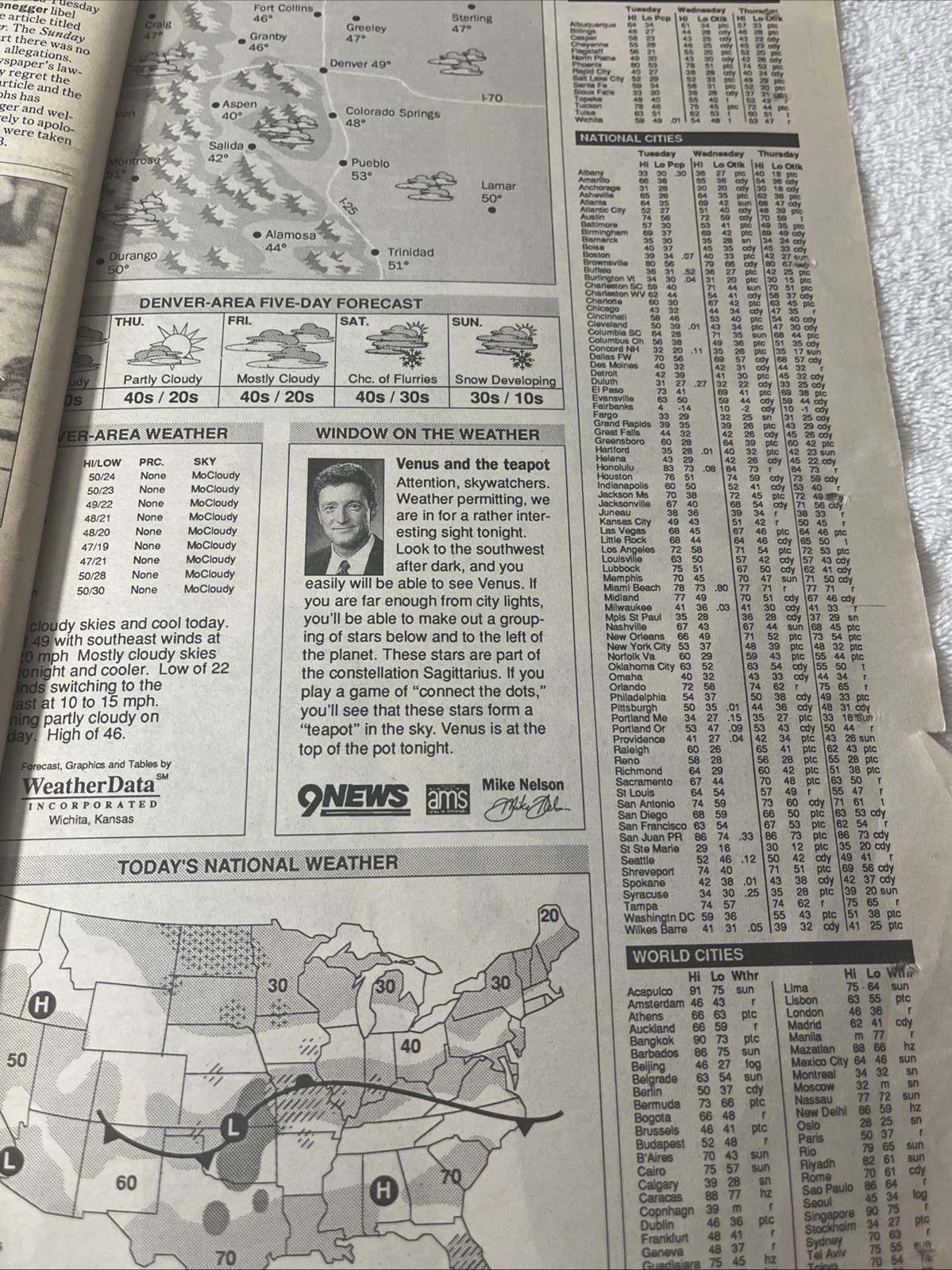 VTG Rocky Mountain News Newspaper Nov 18 , 1992 A Team Is Born Colorado Rockies