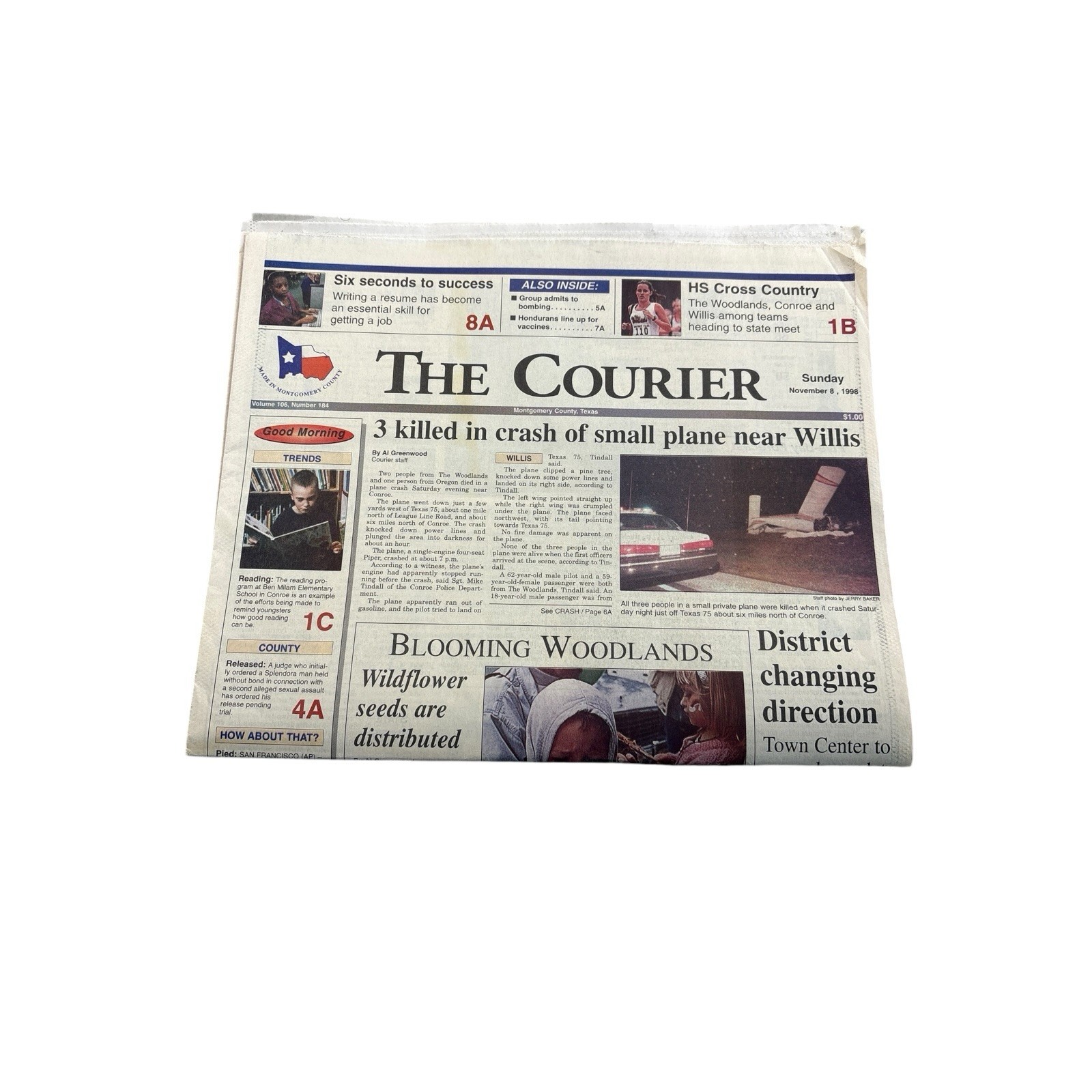 The Courier Nov 8 1998 Newspaper Local Texas News Complete