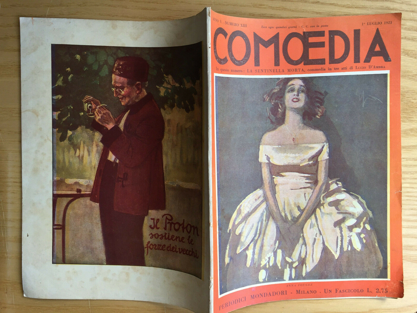 MONDADORI COMEDY PERIODICO COMEDIA E VITA THEATRALE N° 13 1923 A. TILGHER 2/19
