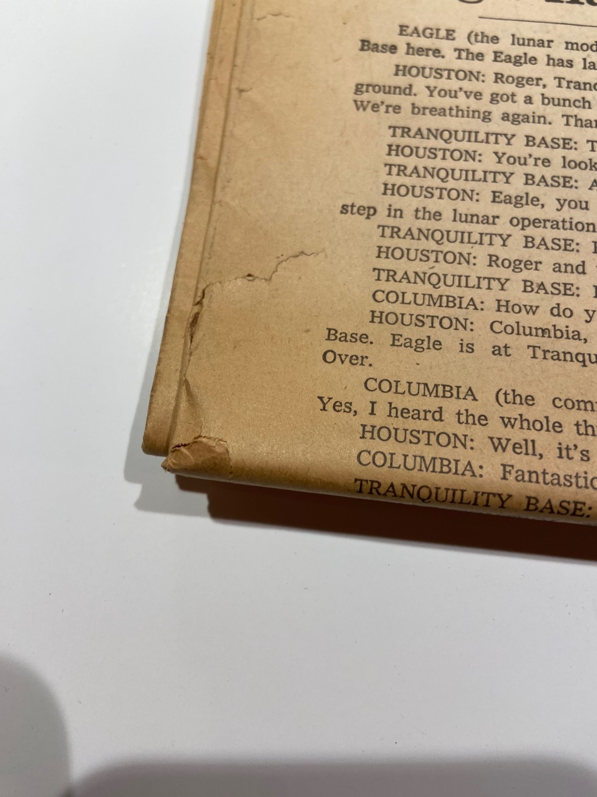 New York Times Monday July 21, 1969 MEN WALK ON MOON – Full Late City Edition