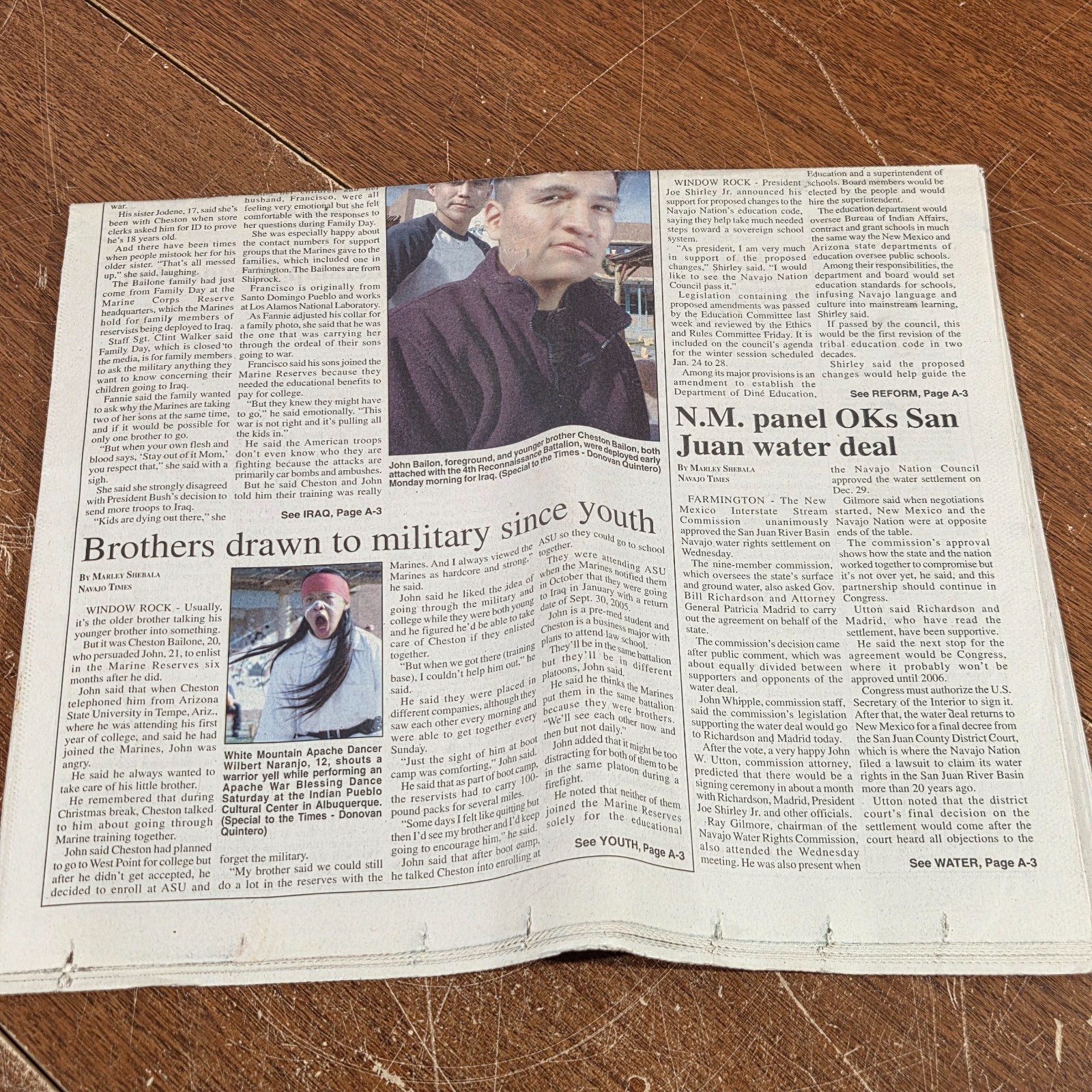 Navajo Times Native American Reservation Newspaper JAN 13th 2005