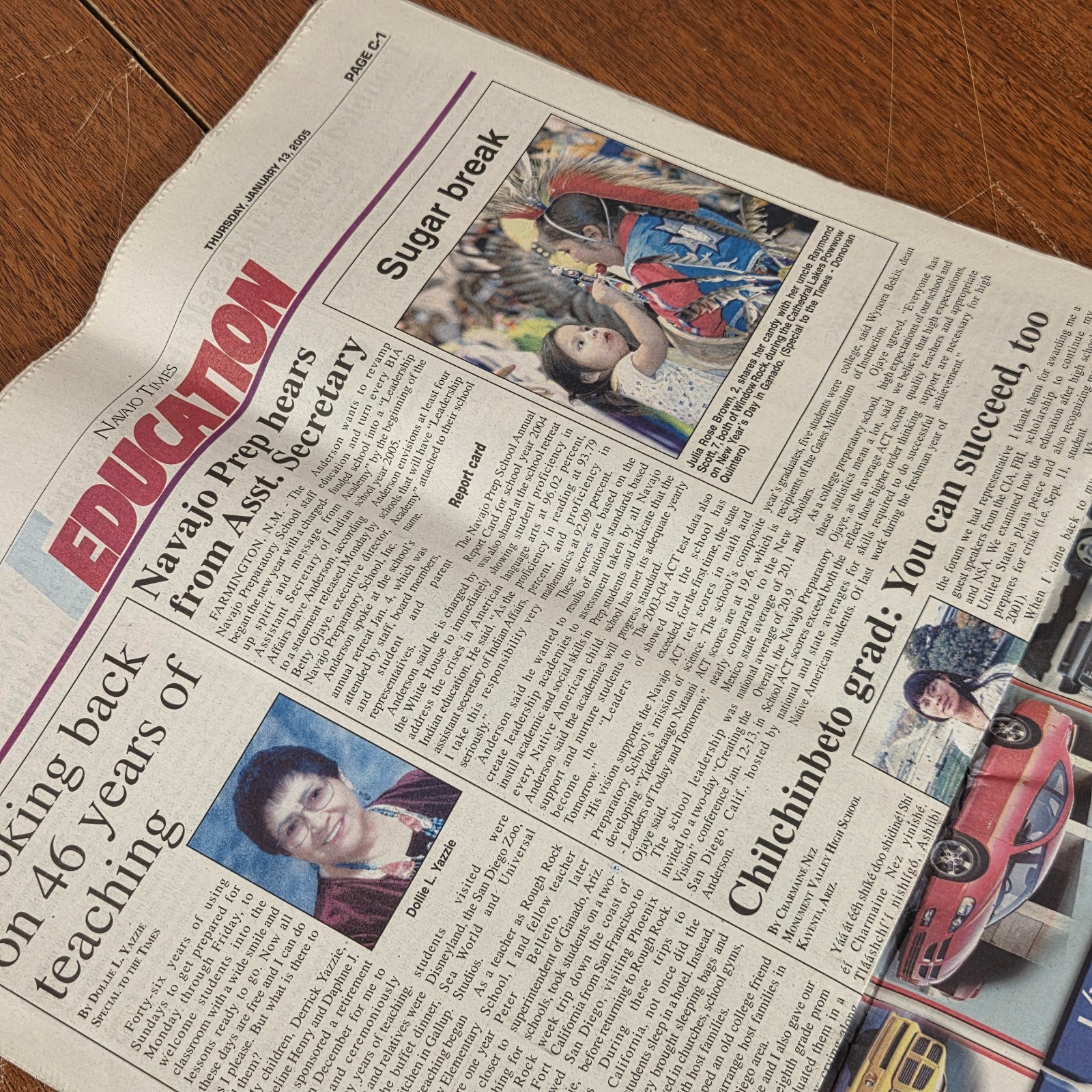 Navajo Times Native American Reservation Newspaper JAN 13th 2005