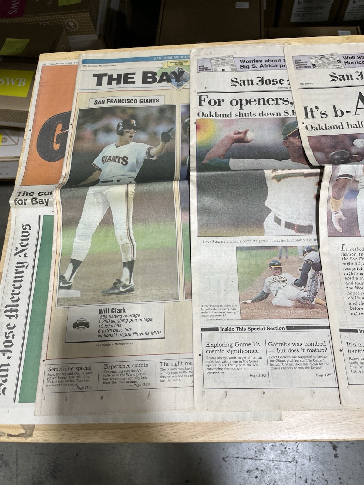 San Jose Mercury newspaper lot. 1989 MLB World Series. Oakland A’s S.F. Giants