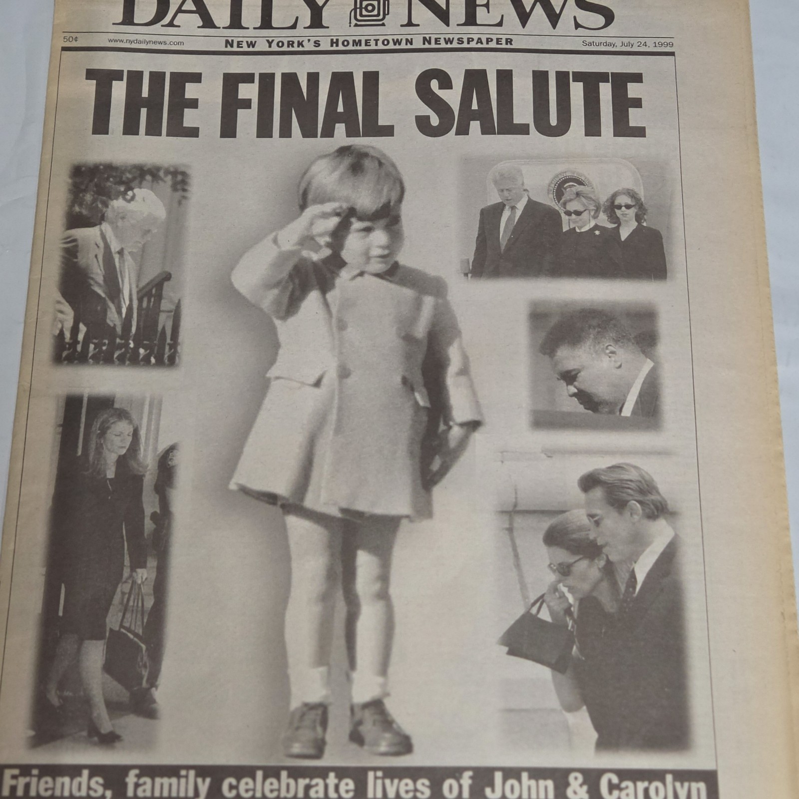 Daily News July 24 1999 JFK Jr Carolyn Kennedy Final Salute Newspaper