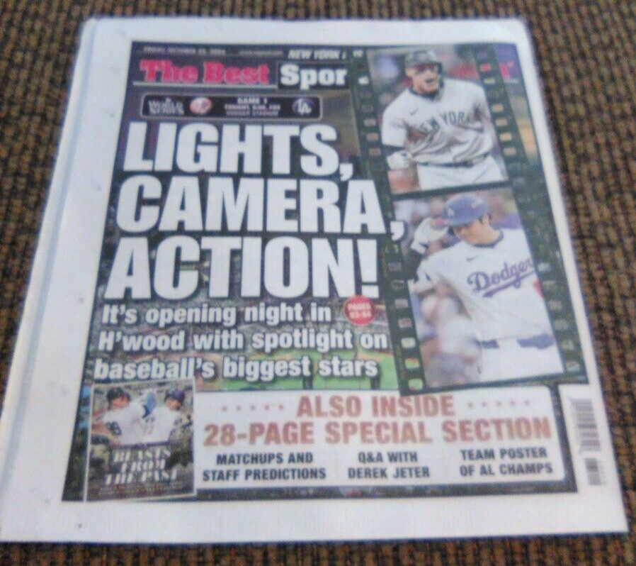 NEW YORK POST-10/25/24-WNBA-NY LIBERTY CHAMPS+MLB-NY YANKEES-TEAM POSTER-BASEBAL
