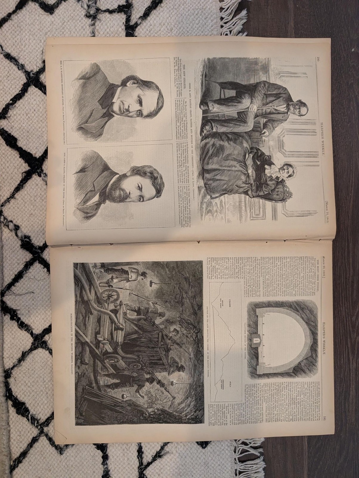March 20 1869 Harpers Weekly, Inauguration of President Grant, Howard University