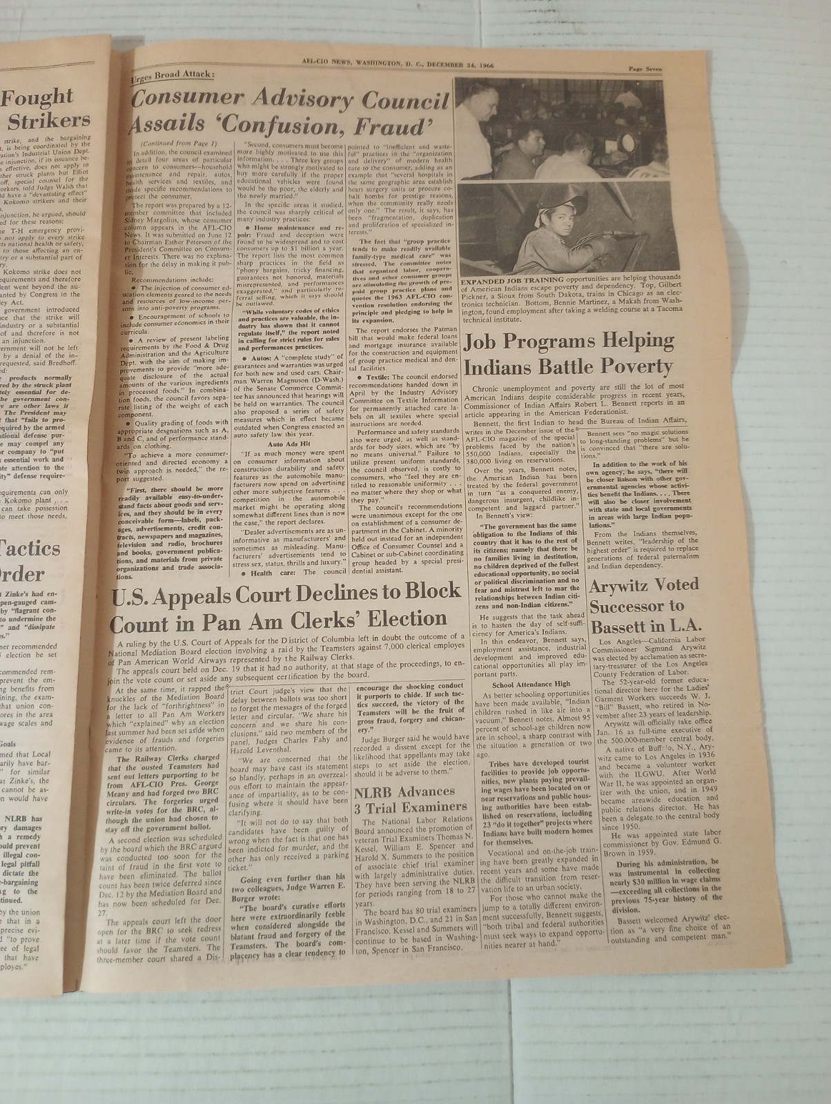 AFL-CIO News December 24 1966 80-Day Injunction Fought At Struck Carbide Plant