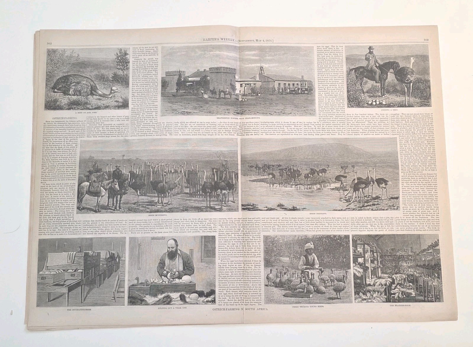 Harpers Weekly May 4, 1878 Full Magazine **Thomas Nast Bears Income Tax Measure*