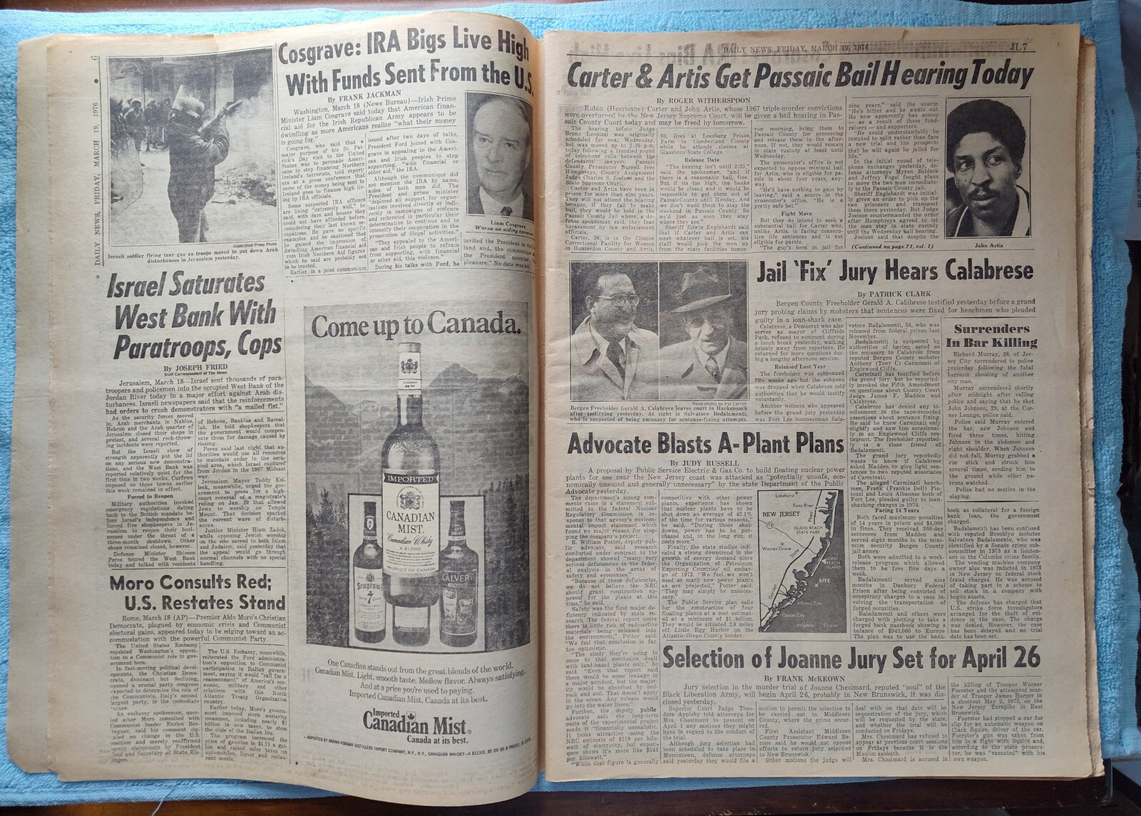 New York Daily News 19 March 1976 Patty Hurst Yogi Berra Toyota Corolla Ad More!