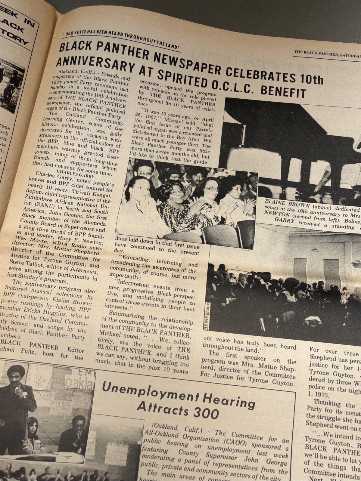 THE BLACK PANTHER PARTY NEWSPAPER – MAY 7, 1977 Huey Newton History