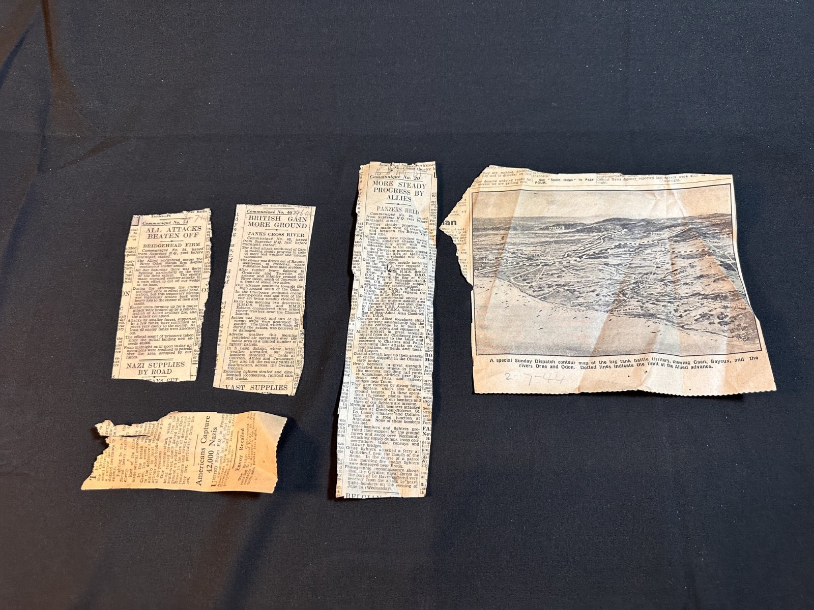 D Day Newspaper Clippings 1944 Original