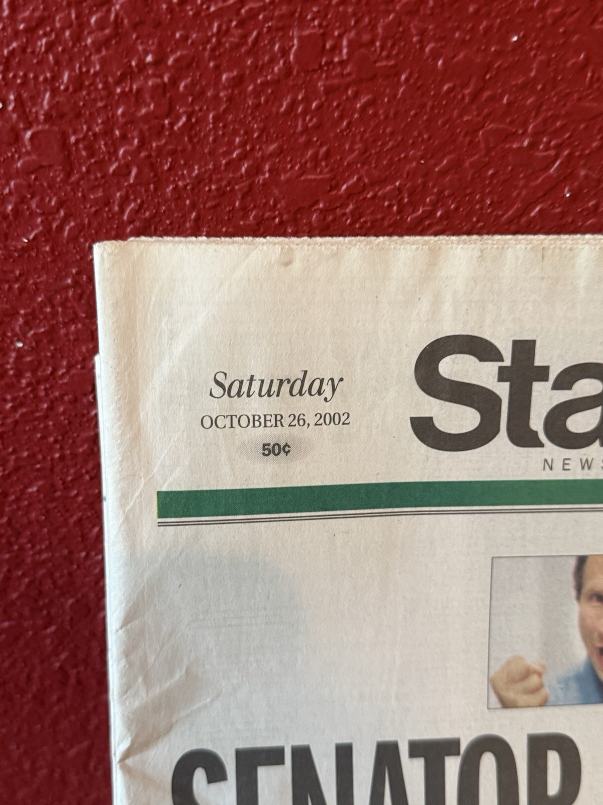 Star Tribune October 26, 2002: U.S. Sen. Paul Wellstone Dies In Plane Crash MN