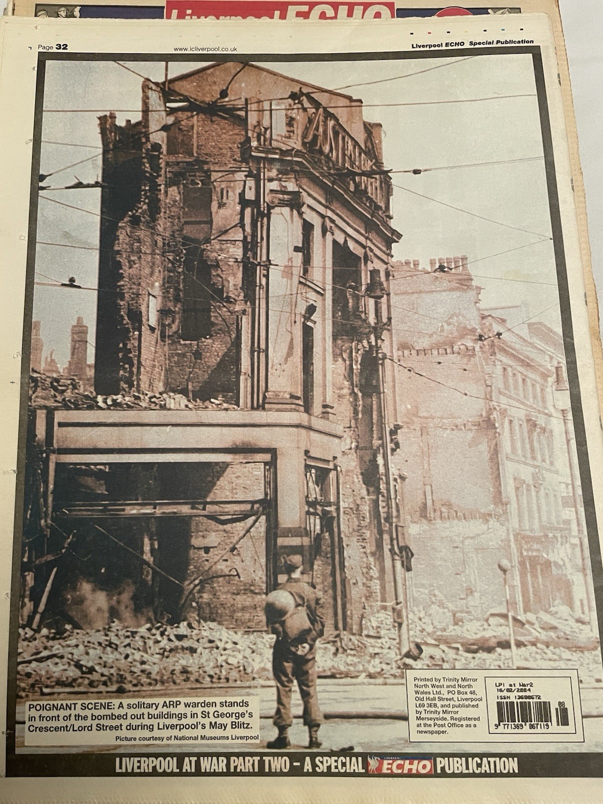 7 X Liverpool Echo Special Edition Papers Liverpool At War The Blitz Atlantic