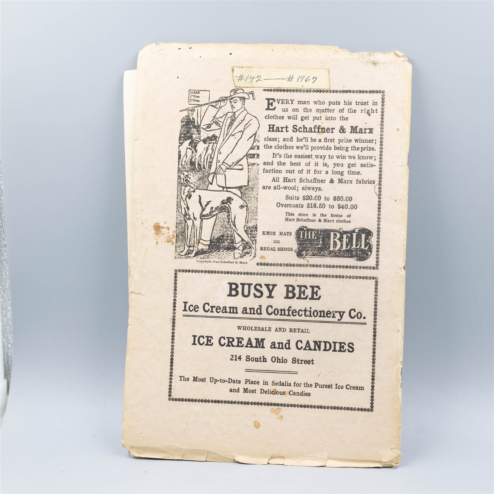 1910 Sedalia High School Record Student Newspaper (Missouri) Antique