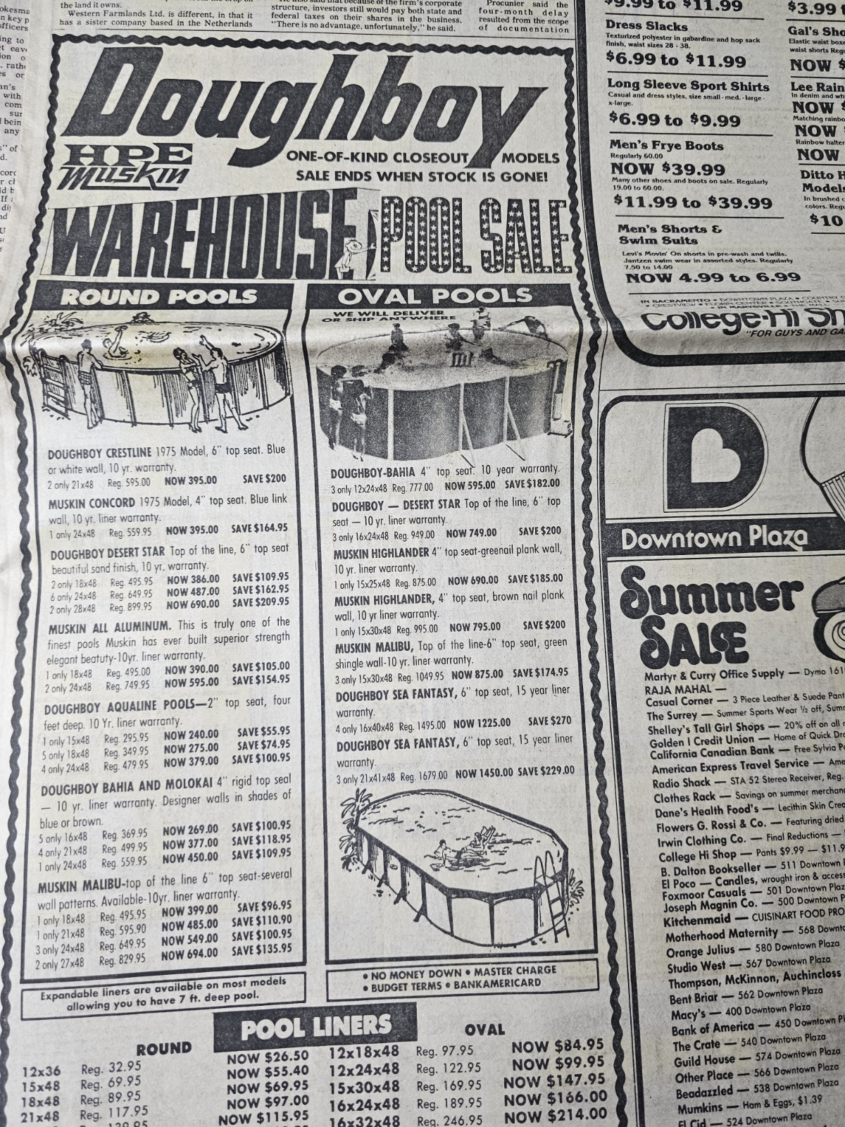Wayward Kite Fire Chinese Test Bomb Sacramento Bee CA July 28, 1977 Newspaper