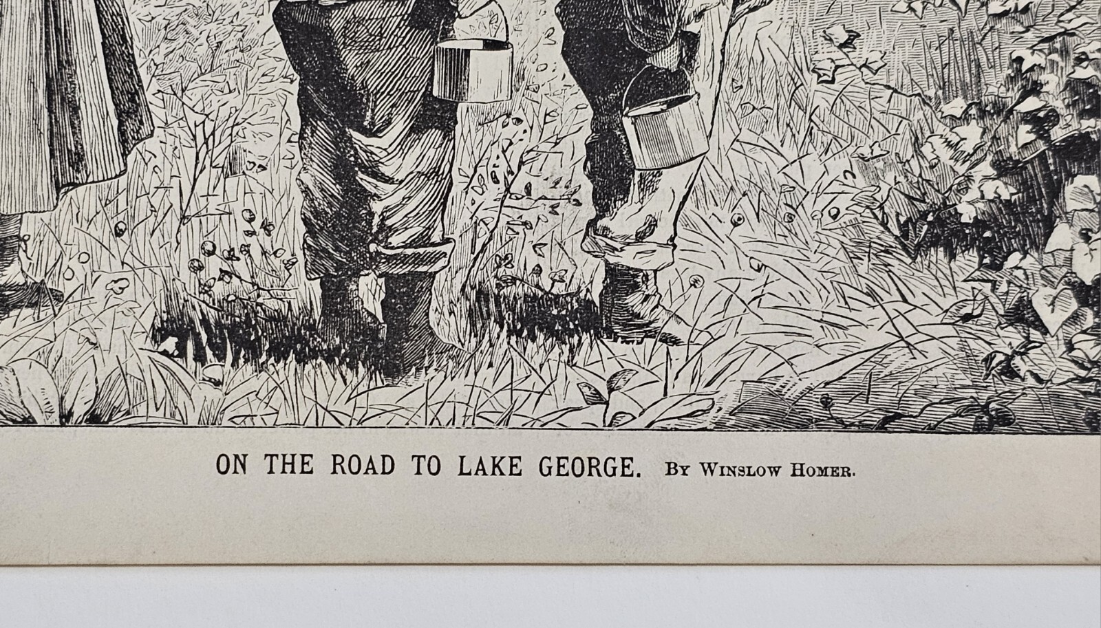 1869 Winslow Homer “On The Road To Lake George” Antique Appletons Journal