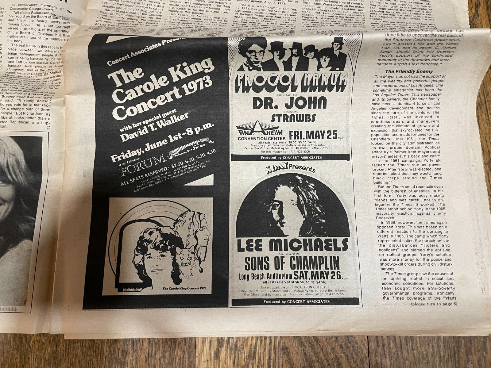 Los Angeles Free Press Newspaper May 1973 Alice Cooper Dr John Muddy Waters