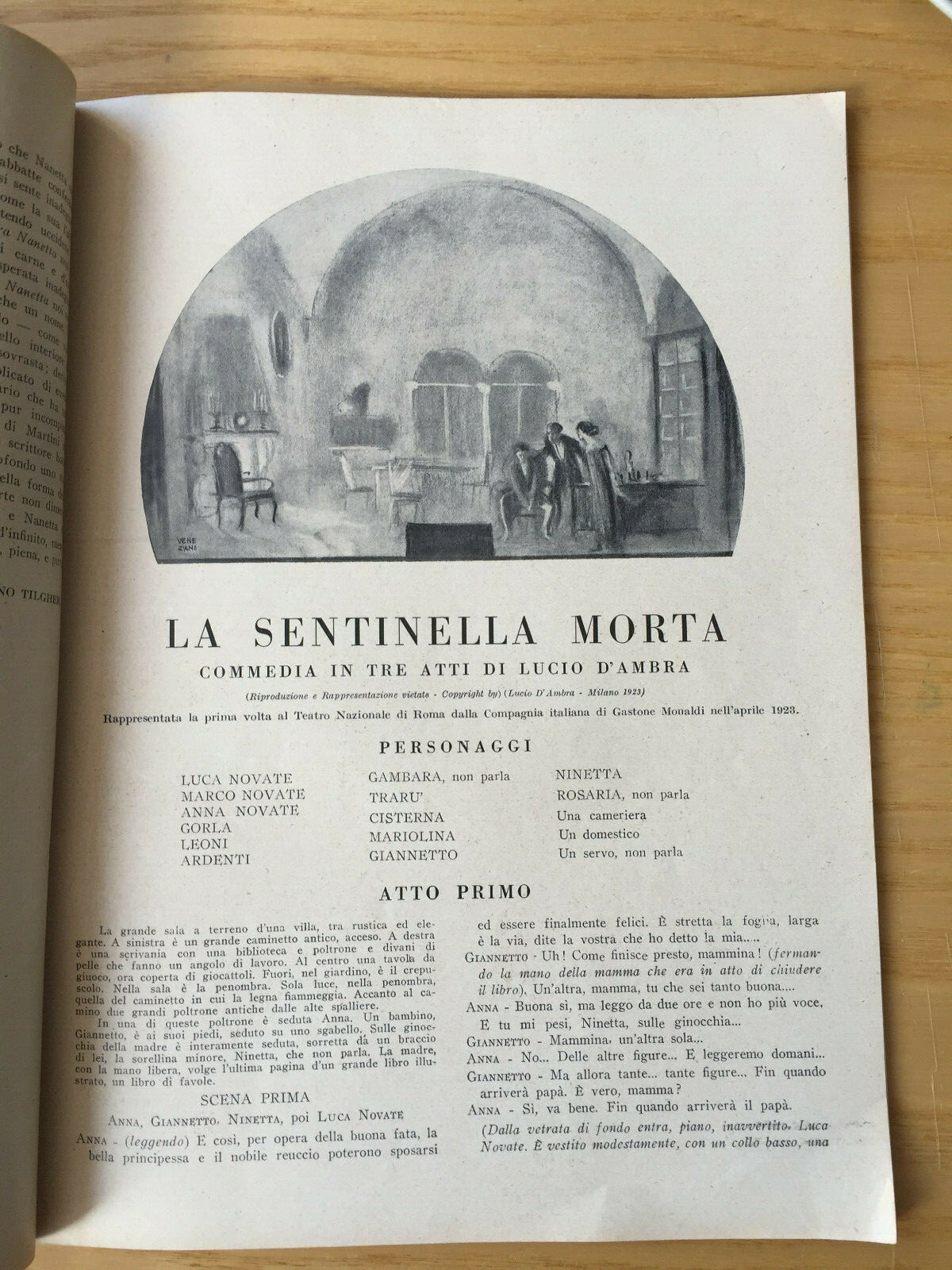 MONDADORI COMEDY PERIODICO COMEDIA E VITA THEATRALE N° 13 1923 A. TILGHER 2/19