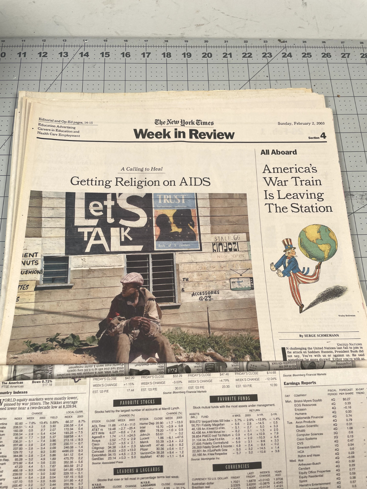 New York Times No 52,382 Shuttle Breaks Up Columbia Space Shuttle Feb 2 2003