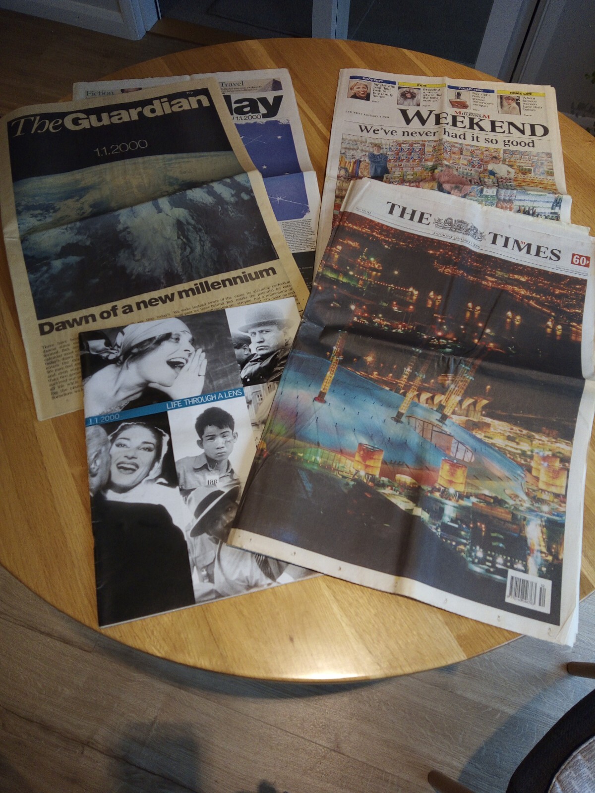 Guardian and Times Newspapers – 1st Jan 2000 – Millennium