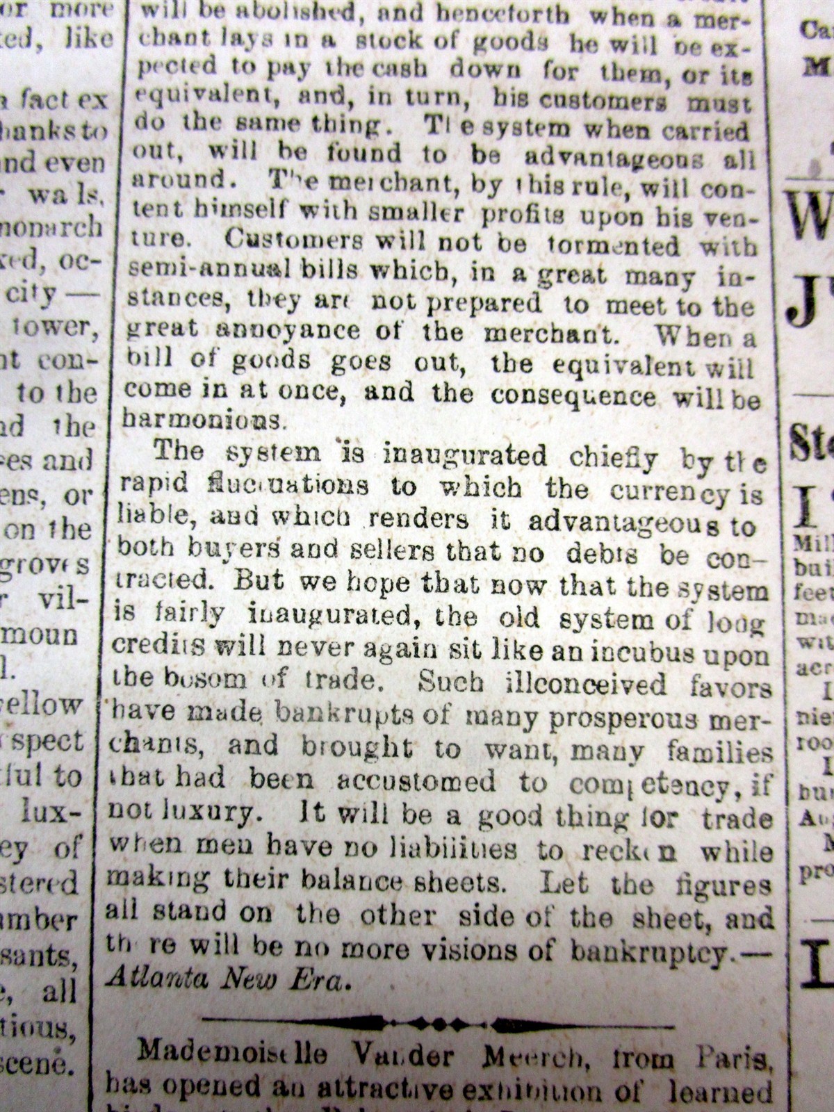 Rare 1865 Augusta GEORGIA post-Civil War Confederate newspaper BROADSIDE EXTRA