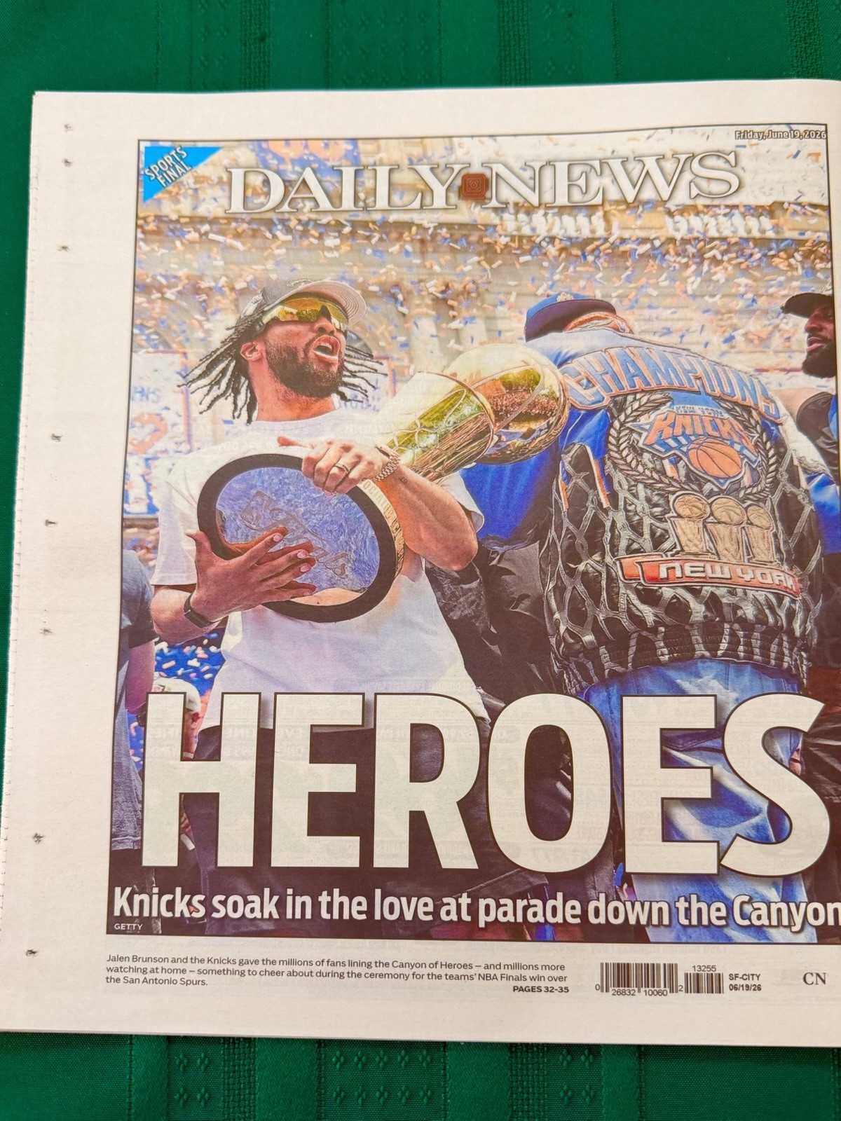 New York DAILY NEWS June 19th 2026 “KNICKS” Parade Special Kings Of NEW YORK
