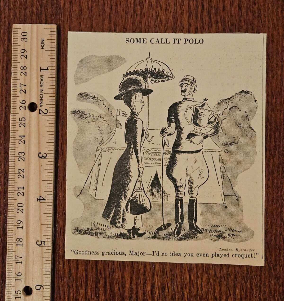 SOME CALL IT POLO from 1936 Philadelphia Newspaper