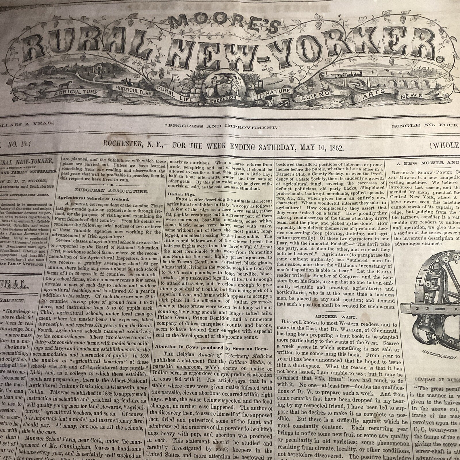 1862 CIVIL WAR NEWSPAPER ~ GENERALS GRAND AND BUELL