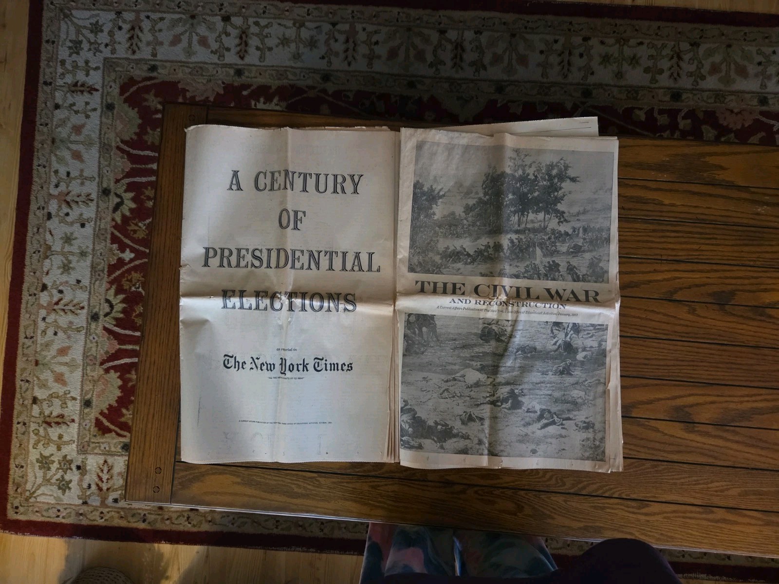 Vintage Lot Of 2 NY Times Special Editions ’60-61 Civil War & A Century Of…