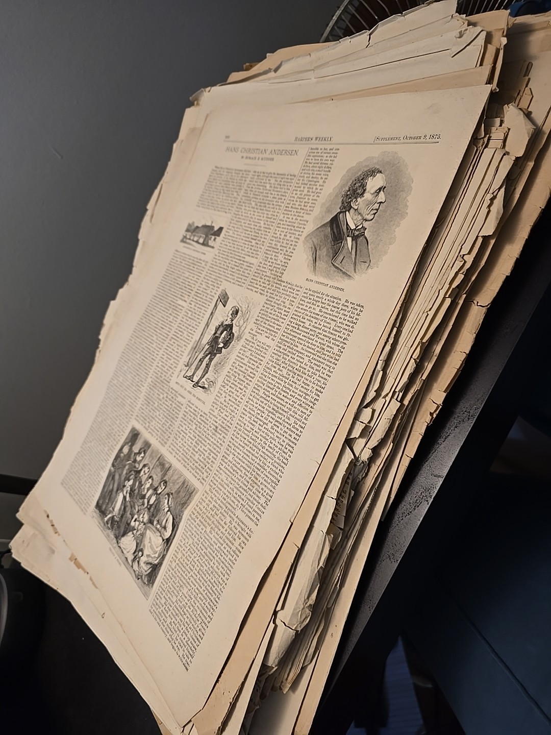 1870s Harpers Weekly Supplements HUGE lot 75 editions 1873 1875 drawings comics