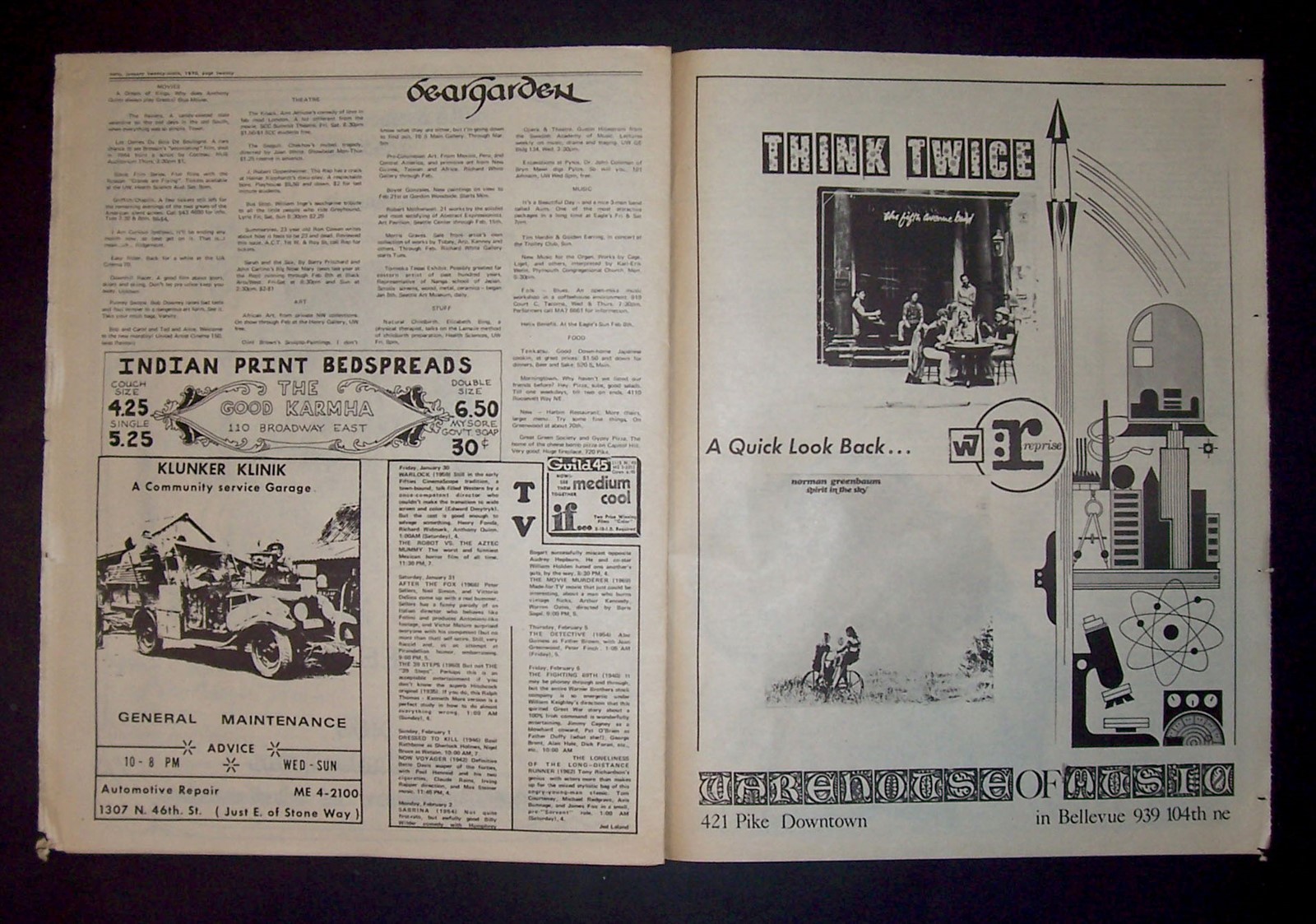 The Helix Seattle Newspaper Vol. 11 No. 5 Jan. 29, 1970 Underground Press