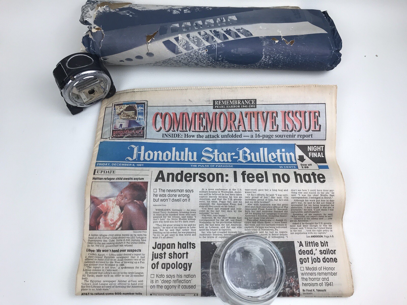 Pearl Harbor Commemorative Edition Newspaper (1991 Memorial) 50th Years Lot