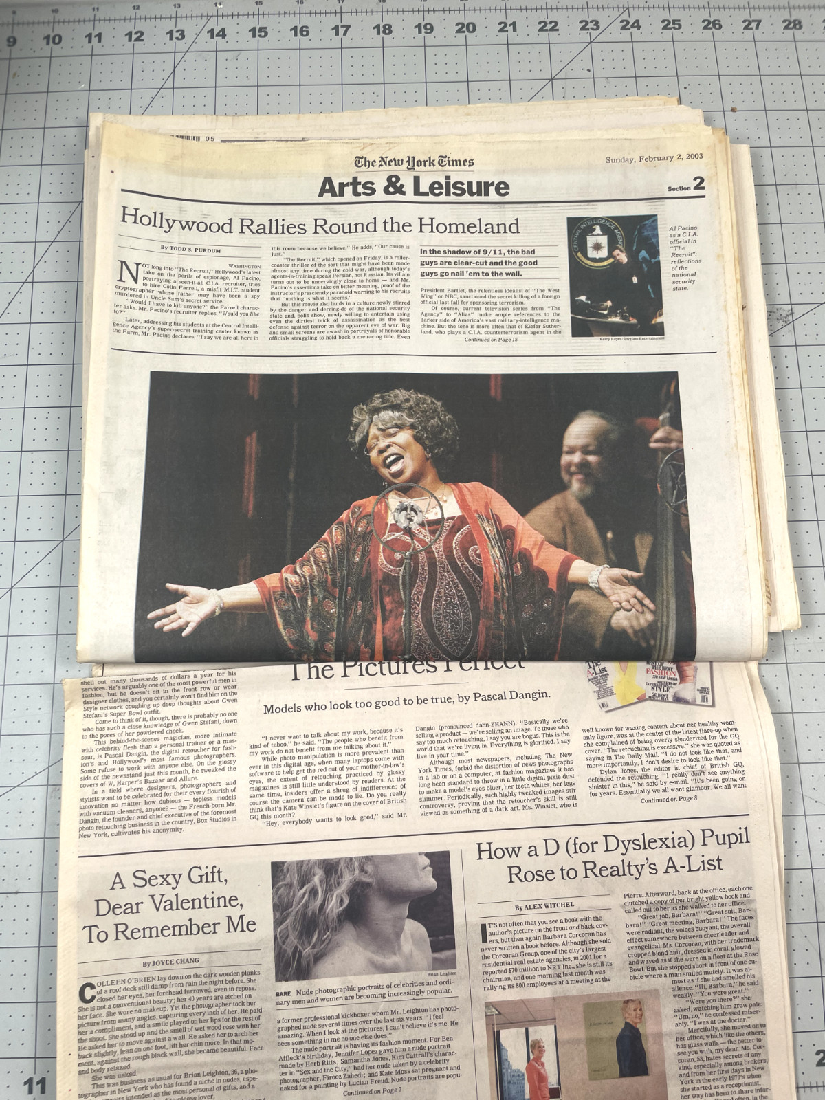 New York Times No 52,382 Shuttle Breaks Up Columbia Space Shuttle Feb 2 2003