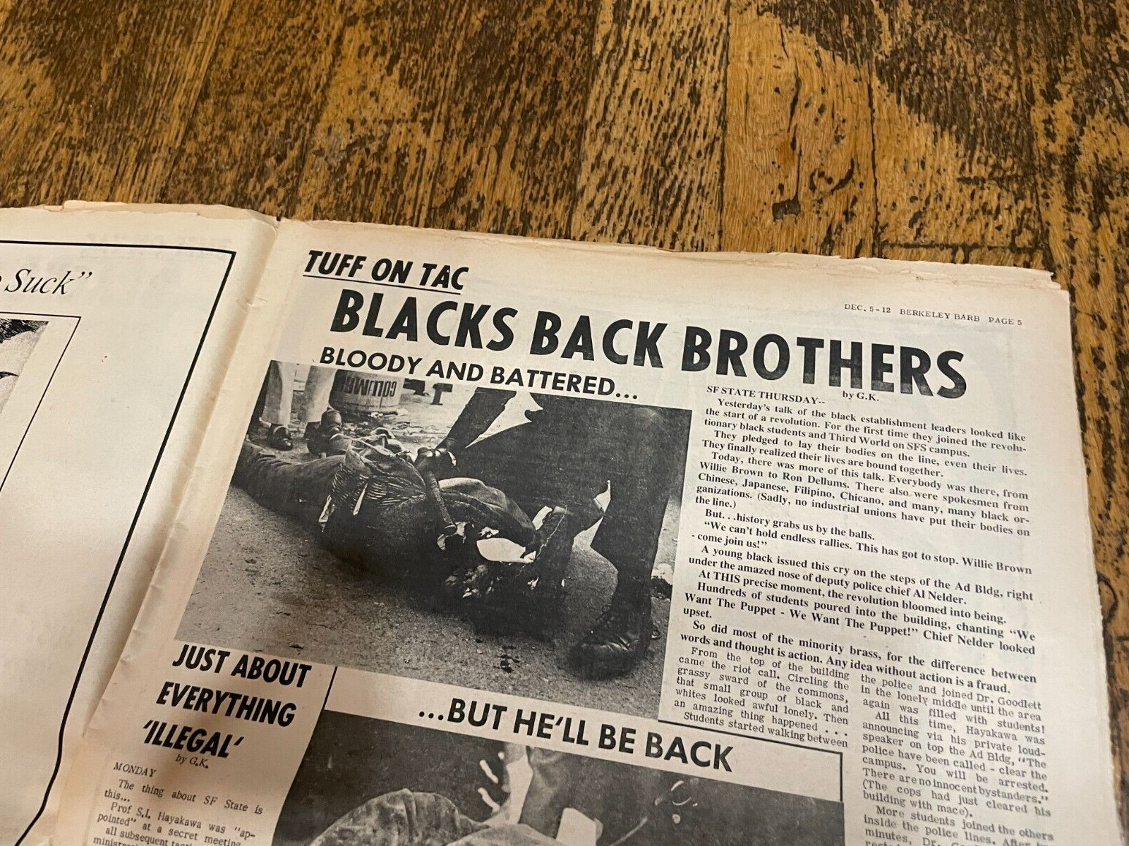 Berkeley Barb Newspaper 1969 Vol 7 # 24 Richard Nixon Bobby Seale Black Panthers