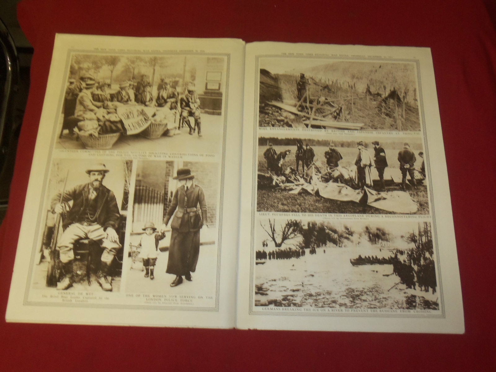 1914 DECEMBER 31 NY TIMES PICTORIAL WAR EXTRA SECTION – HMS COLOSSUS – NP 3942