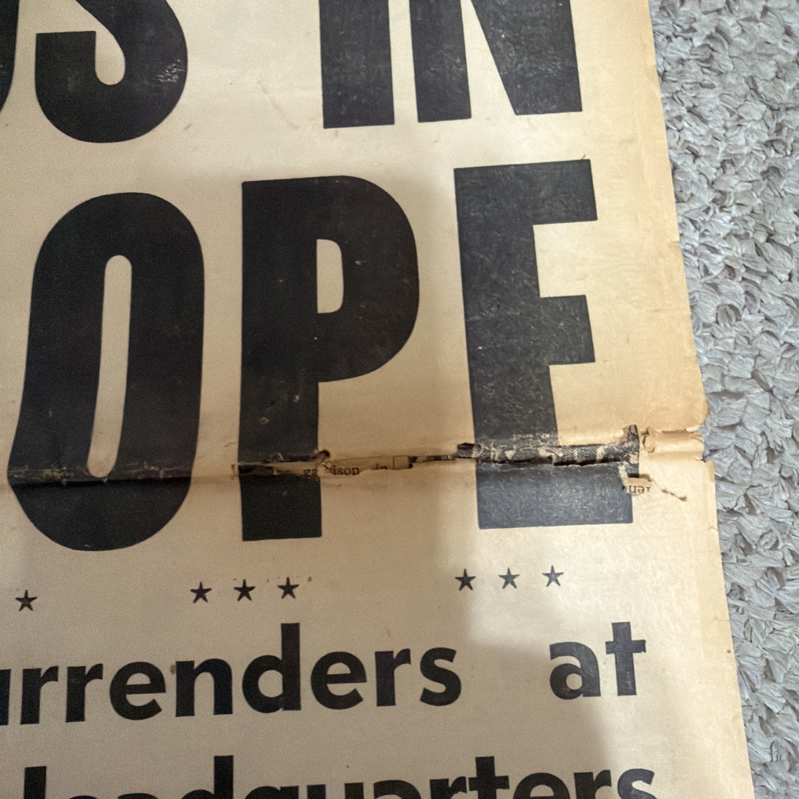 Glendale News-Press May 1945 Victory Extra War Ends in Europe