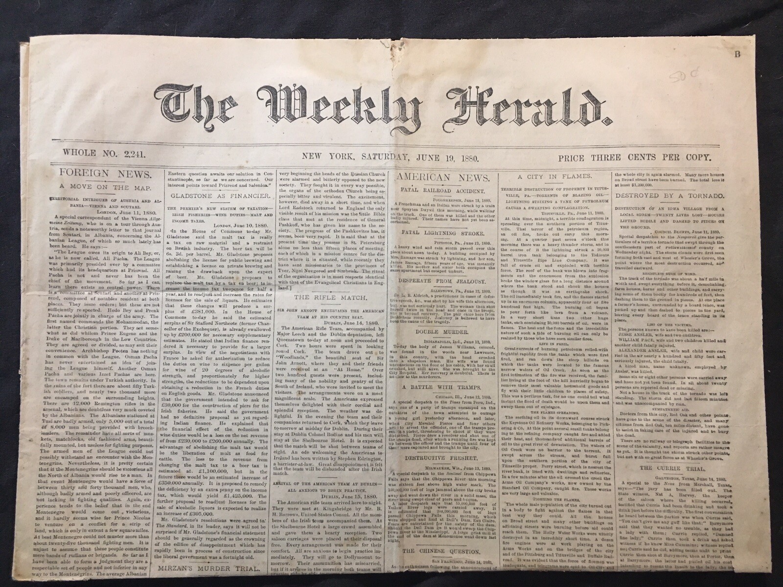 Titusville PA Oil Fire Black Friday 1880 Barrymore Shooting Trial-Shooting Match