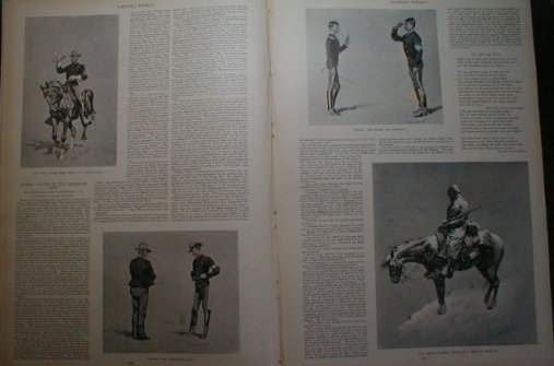 US Army Frederic Remington – NY Yacht Club 1892 Sault Ste. Marie Canal CANADA