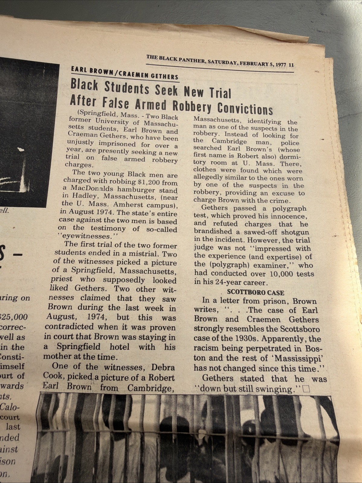 THE BLACK PANTHER PARTY NEWSPAPER – FEBRUARY 5, 1977 Huey Newton ROOTS TV Show
